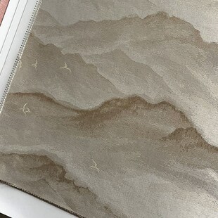 渐变中式 壁布A31 墙布客厅卧室电视背景经典 山水图案无缝全屋AB款