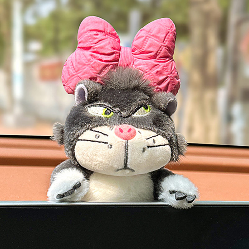 汽车路西法猫咪中控屏幕装饰车内饰品摆件女车载可爱创意玩偶公仔