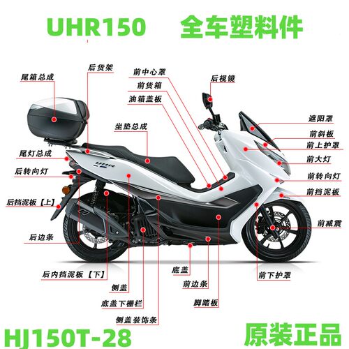 适用UHR150全车外壳前泥板 HJ150T-28大灯前围 护罩边条 面板侧盖