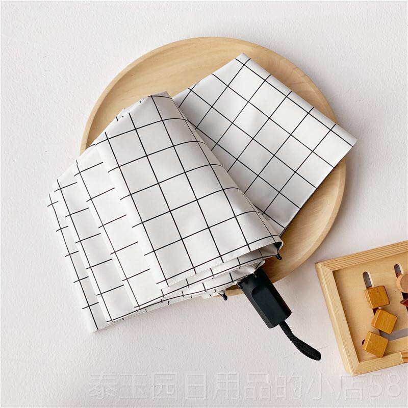 高档晴雨两用晒太阳小清新雨防折叠韩版创意伞黑胶遮阳伞防紫伞外