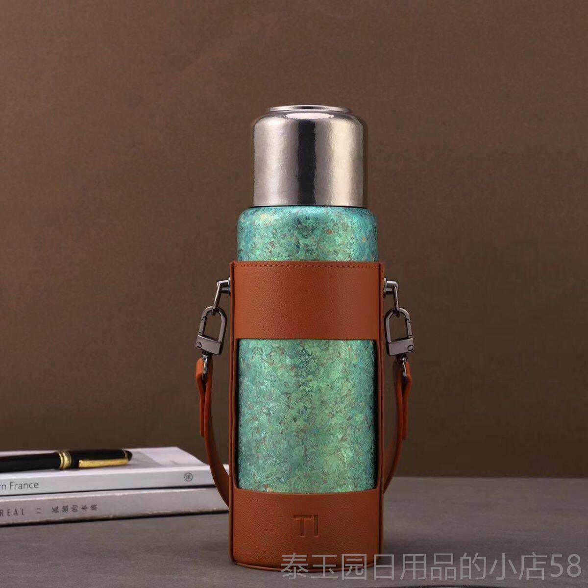 高档新款茶焖杯全泡钛杯高端纯钛温杯双层钛高级闷泡杯旅保行茶杯