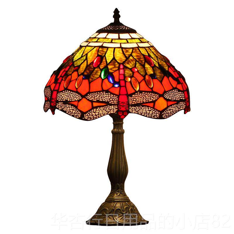 正品厅宜欧轩式卧室头灯客书房婚房艺术轻奢田园创意琉璃覆古台床