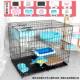 正品 猫笼子室密内猫别墅双用层三层多层加通用小猫笼折叠猫窝家房