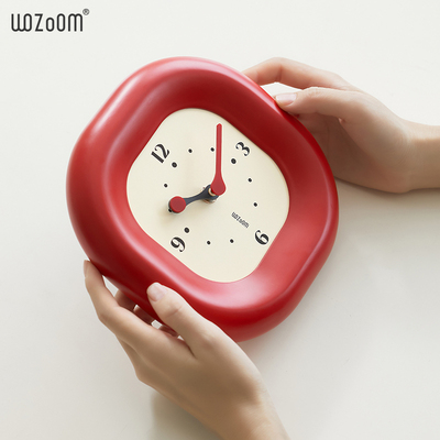 WOZOOM屋准家居客厅桌面摆件玄关奶油风创意座钟高级感装饰品摆件