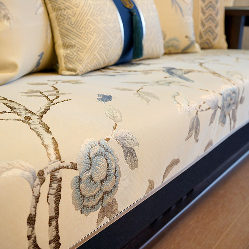 2021年新款中式沙发垫套罩实木现代高档四季通用防滑定做全包坐垫