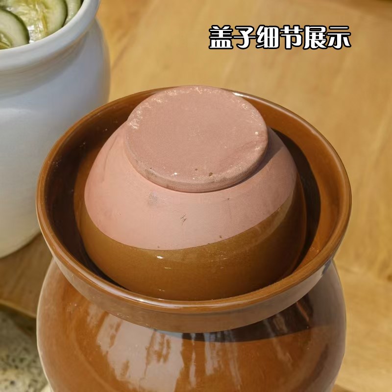 四川泡菜坛子陶瓷土陶小号家用老式酸菜坛超大号腌菜罐咸菜罐加厚