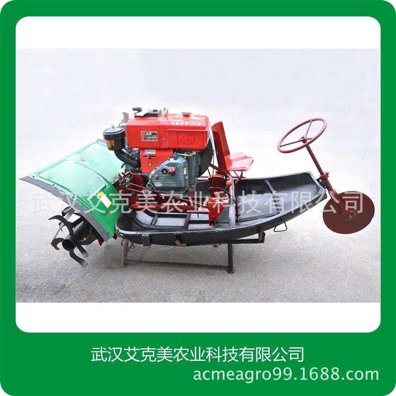 6匹8匹农业机耕船整田机船式耕整机机耕船水田旋耕机柴油微耕机