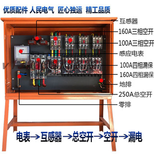 工地临时成套一级二级三级配电箱电表计量室外防雨配电箱柜定制