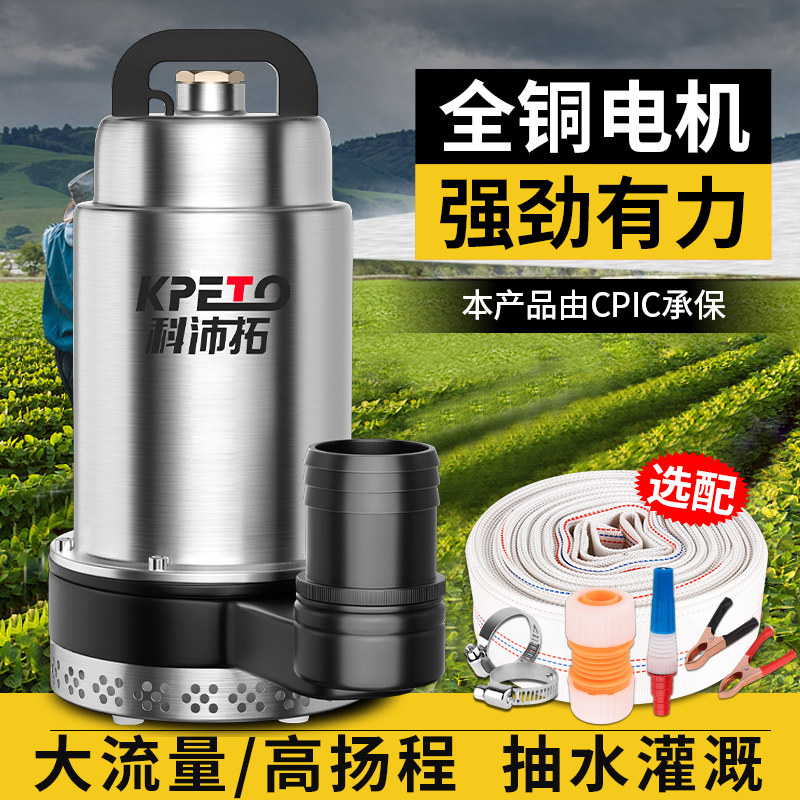直流潜水泵家用小型12v24v48v60v72v电瓶电动车农用灌溉抽水机