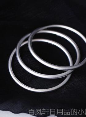 高档99银手镯古9法传承手镯 磨砂银款 克价亲们足自己对比 女款纯