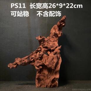 高档金然丝红料木天然树根根雕艺摆件根毛禅意羊蹄甲自原木木雕热