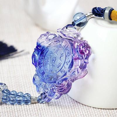 正品运开淘挂阁禄荣升挂件琉璃汽车车吊饰流苏后视镜鼎挂饰