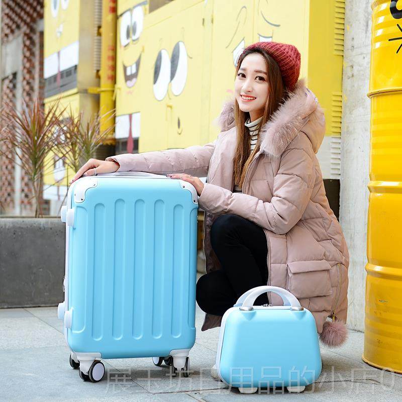 正品行行李箱女ins红小型旅箱拉杆箱子422寸2密码登机皮箱耐网用