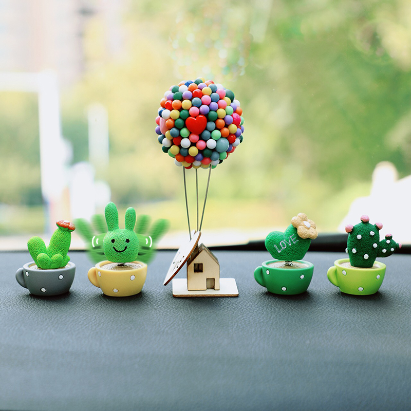 汽车摆件卡通可爱车内装饰用品大全中控台创意个性车载摇头小摆件