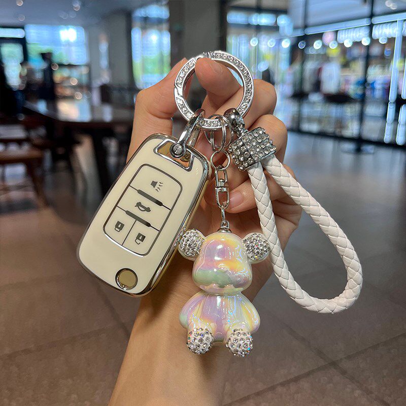 适用雪佛兰钥匙套科鲁泽科沃兹迈锐宝创酷赛欧科鲁兹汽车钥匙包扣