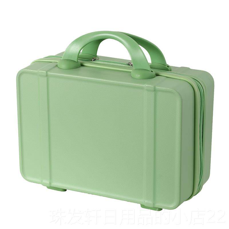 高档手提箱子小行李箱可女爱覆古妆箱14寸小型便密码箱迷你化收纳