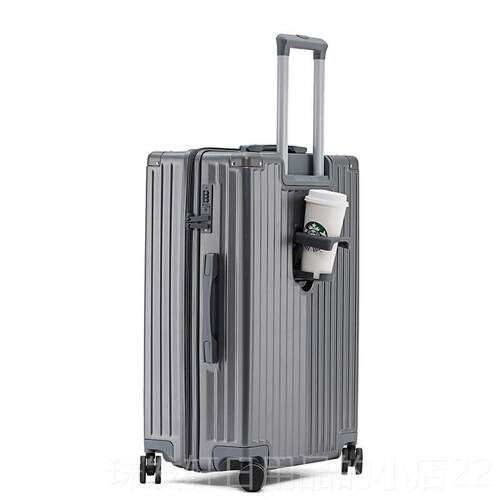高档主动派行李箱登机20寸旅行拉值杆箱55分海关锁高颜万轮向铝静