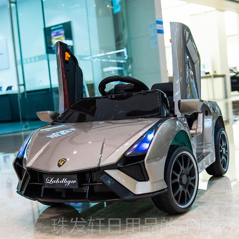 高档儿童电动车四轮遥控兰博汽基尼车童可坐宝彷宝玩具车男女冲电