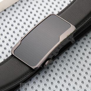 正品内穿式皮带带自动扣男士内扣腰中带真皮黑色裤商牛皮青年年务