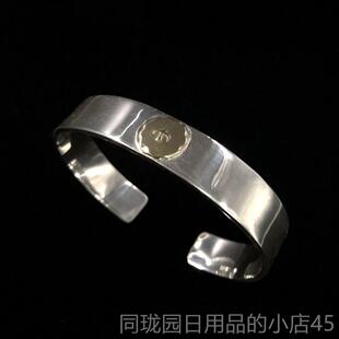 正品思桥银工坊高平打手镯 高桥吾郎明星同款 老鹰印92台5涵纯银