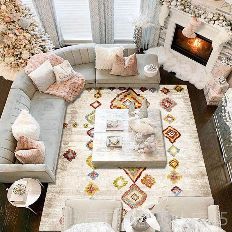 正品床地毯大客厅轻奢高约级简地毯卧室满铺地毯边加厚可洗民族风,居家布艺,地毯,淘宝优惠券,粉丝福利购,淘宝优惠卷