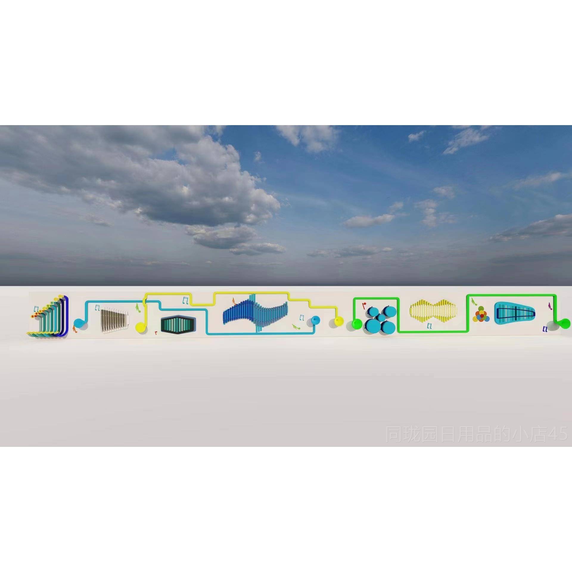 正品传幼儿公园室户外墙面打内击乐器声筒组合音乐器材敲击琴乐园