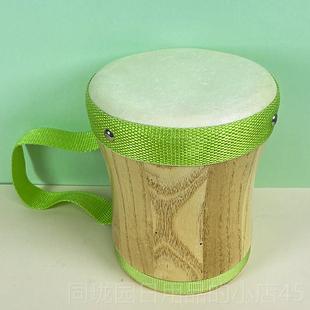 正品邦戈鼓拍木制奥尔夫乐器鼓幼早儿园教儿童敲打击羊皮手鼓印第
