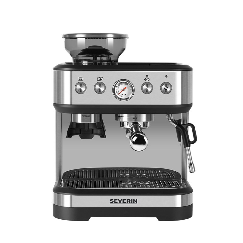 施威朗SEVERIN意式半自动咖啡机家用全自动研磨一体咖啡机商用