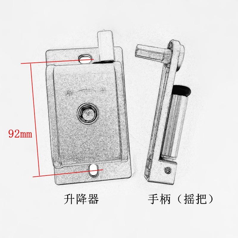 单孔升降器单杆晾晒衣架摇手器升降晾衣架手摇器摇把维修专用