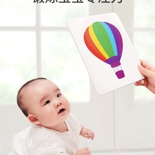 早教卡片宝宝益智儿童动物颜色实物认知卡训练闪卡婴幼儿识物