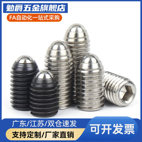 ZAF04 超重载不锈钢定位球头柱塞波珠螺丝BSX3 4 5 6 8 10 12 16