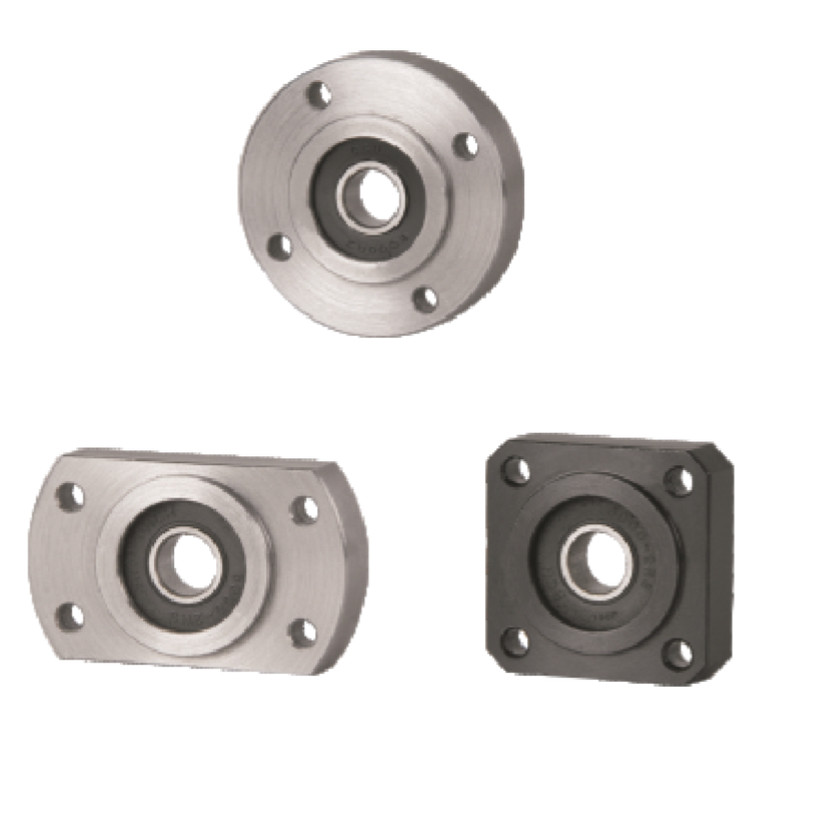 嵌入式圆法兰带扣环 单轴承座铝合金固定座 BFJ03型支撑座