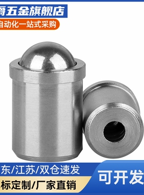 定位珠碰珠弹簧销光身玻珠ZAL22压入式球头柱塞PFPPN3/4/5/6/8/10