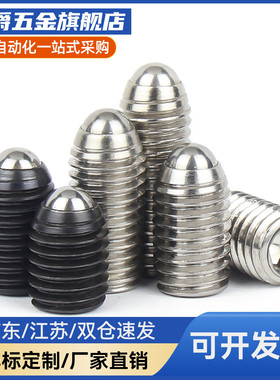 ZAF04 超重载不锈钢定位球头柱塞波珠螺丝BSX3 4 5 6 8 10 12 16