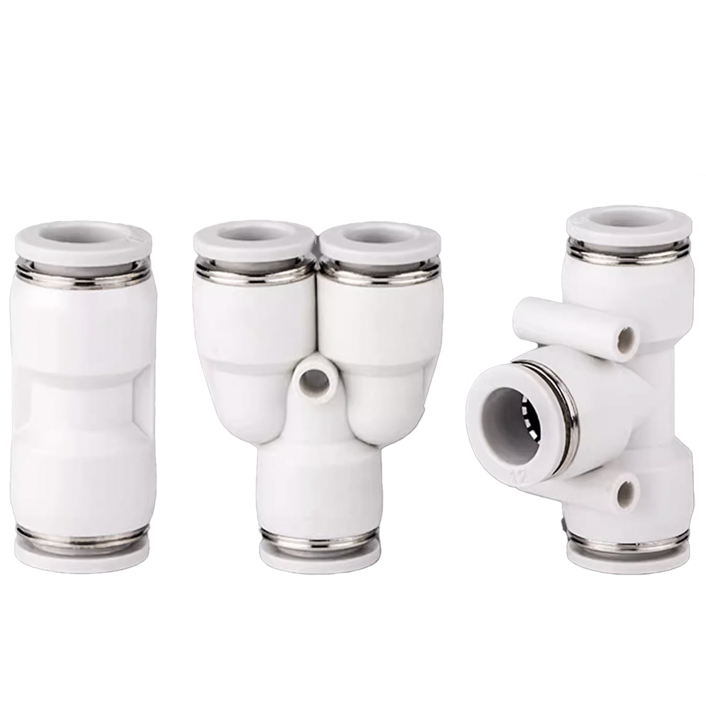 气动气管3mm变径直通三通快速快插接头PEG/PW/PG4-6变8变10-12mm