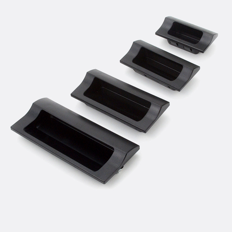 塑胶暗式拉手 黑色隐藏扣手 把手XAD42 XAD41-A70/A90/A110/A140