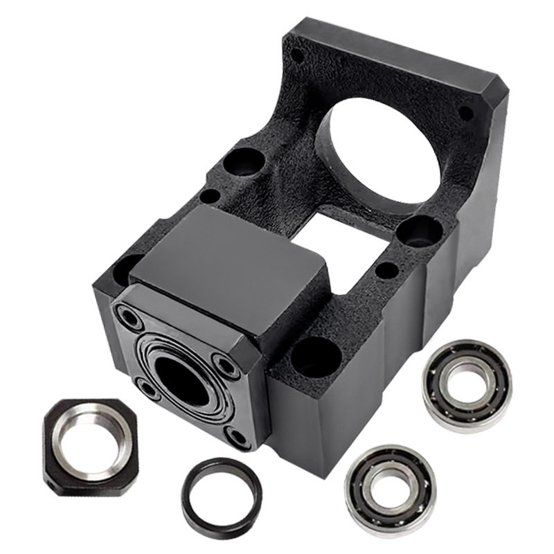 MBK60伺服步进电机一体座57/80/86/90/110/130滚珠丝杆固定支撑座