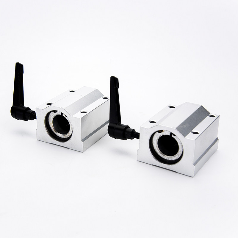 带固定环锁紧直线轴承座SCS16 20 25 40UU定位调节滑块SCS30L/LUU