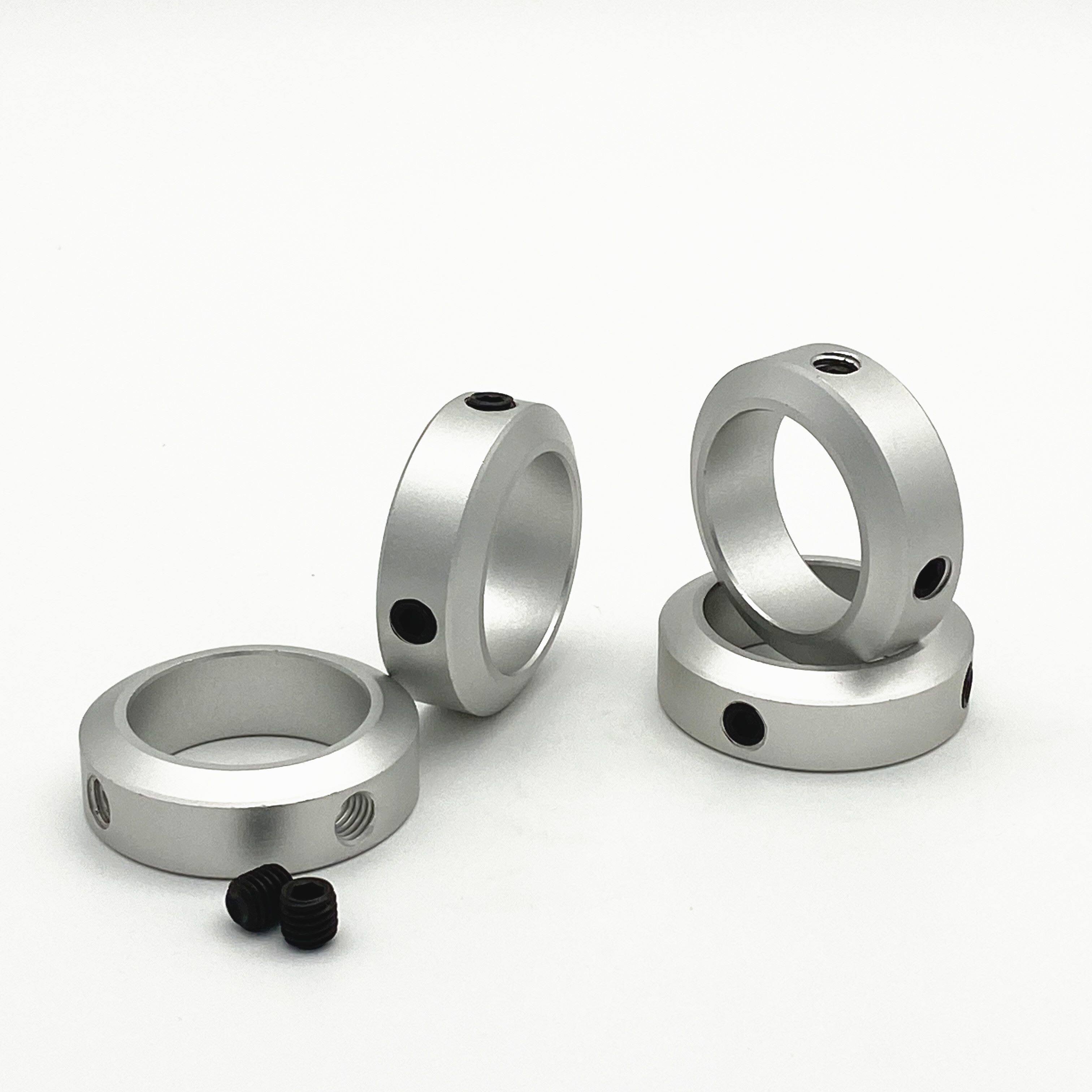 铝合金固定环分离型光轴夹紧器套圆管圆棒夹抱箍环管卡轴套锁轴器