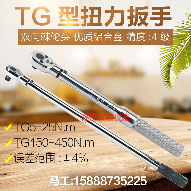扭矩工具预置式扭力扳手TG5-25/20-100/40-200/60-300/150-450N.m
