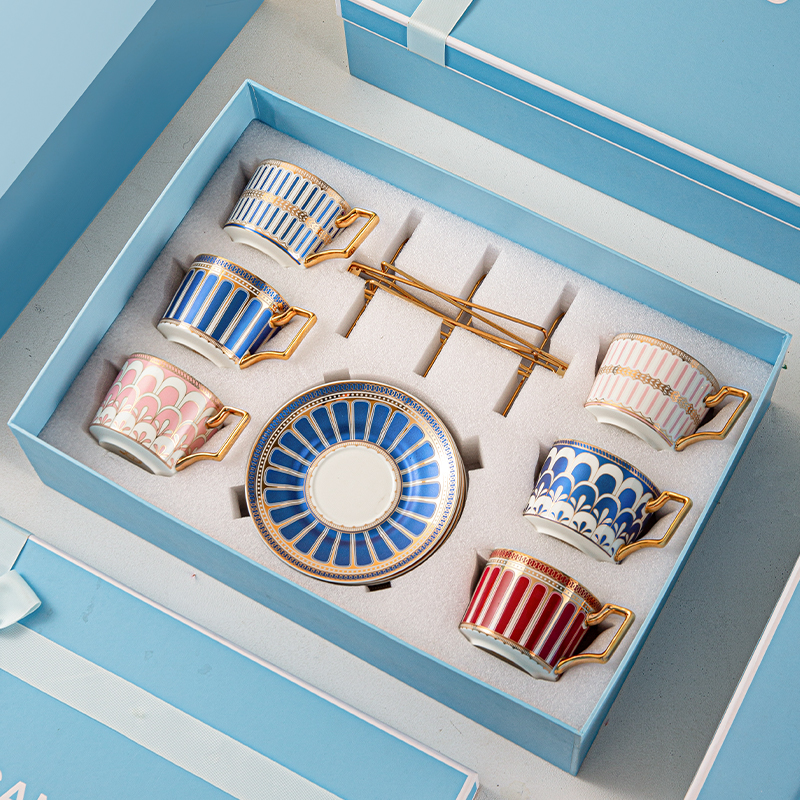 咖啡杯子高档精致骨瓷咖啡杯碟套装英式下午茶具杯子套装礼盒送人