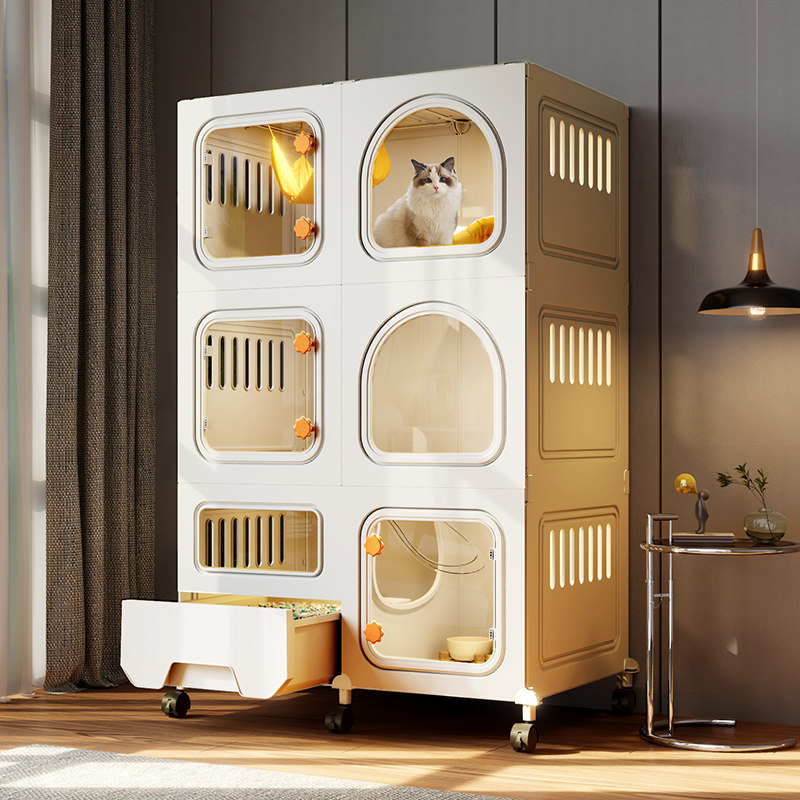猫笼子猫砂盆一体猫别墅带厕所家用室内猫窝猫屋猫咪空笼大型猫柜,宠物/宠物食品及用品,猫笼子/猫别墅,淘宝优惠券,粉丝福利购,淘宝优惠卷