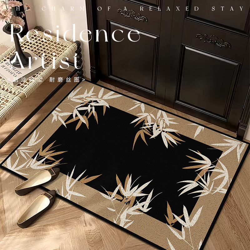 丝圈入户地垫美拉德复古进门地毯法式玄关垫家用中古耐磨防滑门垫