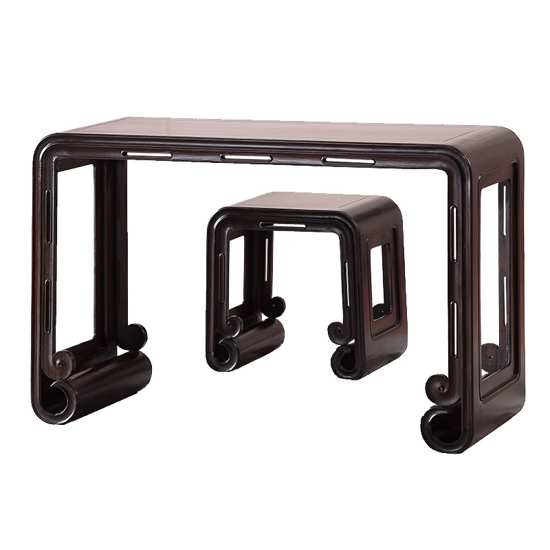 黑檀木琴桌琴台古筝桌课桌书法书桌中式仿古实木红木家具