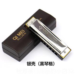 正品奇美口琴十孔布鲁斯C调学口琴初学成小人演奏儿童生者用口琴