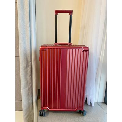 正品金登仕机红色行李箱结婚陪嫁杆箱新娘嫁妆拉喜箱密码旅箱行登