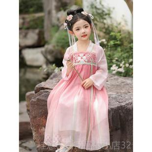 汉服女童025新款 风仙超夏装 夏季 古袖 幼儿园中国风演出 短洋2装 正品