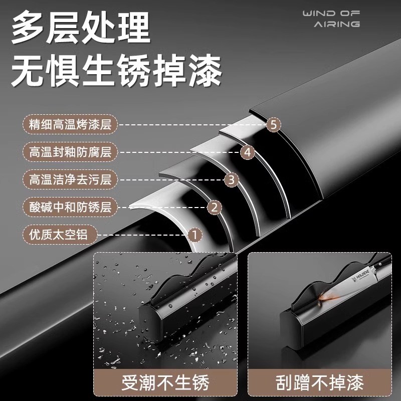 加厚30不锈钢管晾衣杆顶装固定式挂晒凉衣架阳台家用一根吊杆棍