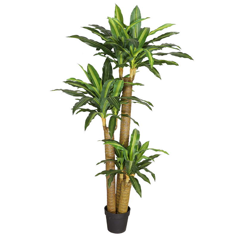 仿真巴西木办公室内落地大型绿植盆栽景塑料装饰树客厅假花摆件设