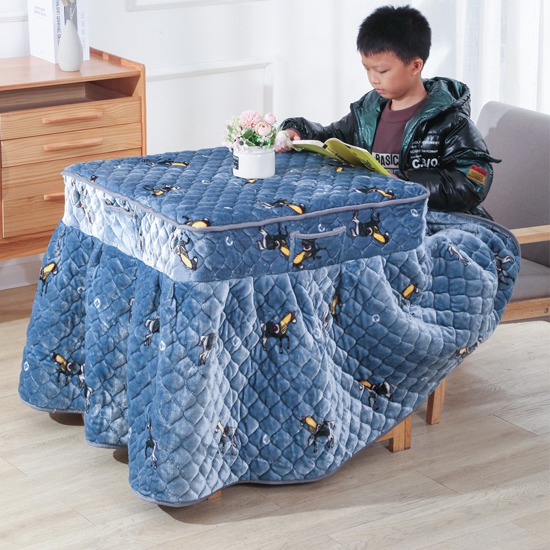 电炉罩烤火罩正方形烤火被桌罩电暖炉冬季取暖新款加厚夹棉家用